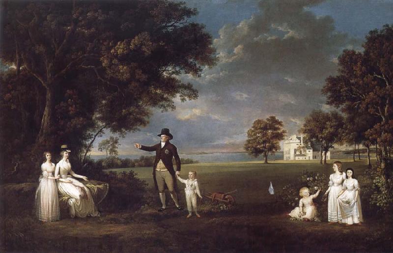 Alexander Nasmyth The Family of Neil 3rd Earl of Rosebery in the grounds of Dalmeny House Germany oil painting art